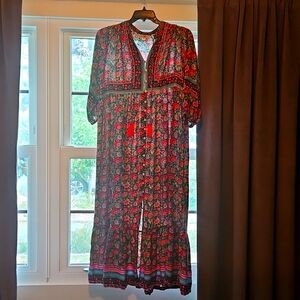 NATURAL LIFE Pink and Blue Maxi Dress